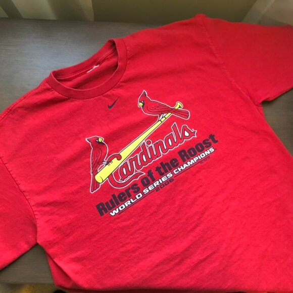 St Louis Cardinals Rulers Of The Roost 2006 World Series champs Nike tshirt - Picture 1 of 2